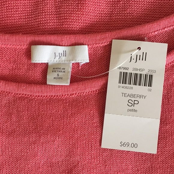NWT J Jill linen blend top - Picture 4 of 5